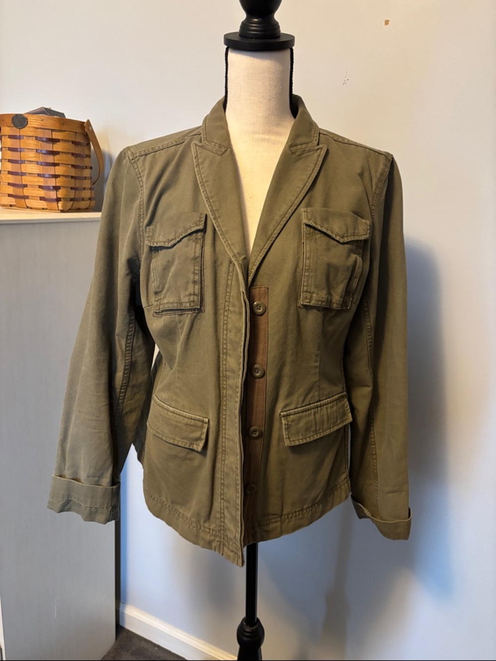 Woman’s Ruff Hewn Olive lightweight Canvas Jacket - Large - Picture 5 of 6
